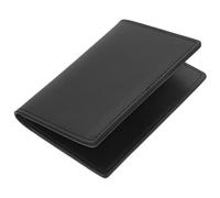 Mipcase Porte-Cartes de Visite en Cuir pour Hommes, Porte-Cartes Portable Noir, Étui Multifonction pour Cartes D’identité et Passeport, Accessoire Business Compact et Léger