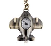 Mipcase Porte-clé Montre de Poche Rétro en Alliage d'avion, Accessoire Décoratif Unique, Présent Fête des Pères pour Anniversaire ou Style Cosplay