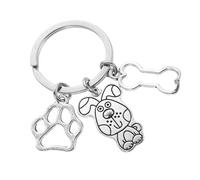 Mipcase Porte-clés Décoratif en De Zinc pour Chien Griffe De Chien Mignonne Pendentif De Paquet Portable Accessoire De Clés Résistant à l'usure pour Et Amoureux des Animaux