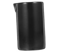 Mipcase Pot à Lait Céramique Petit Format pour Latte Art Crémier Multi Usage Stable et Facile à Nettoyer Pot Lait Porcelaine Noir Mat
