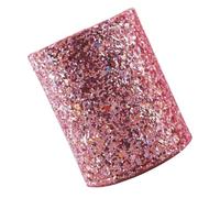 Mipcase Pot de Rangement Multifonction pour Pinceaux de Maquillage, Seau à Cosmétiques en PU Rose, Surface Lisse, Support de Bureau Décoratif, Accessoire de Salle de Bain,