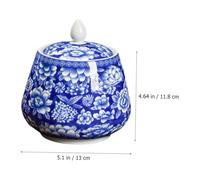 Mipcase Pot de Rangement Pot Hermétique pour Thé et Épices Décoration Maison Style Chinois Ancien