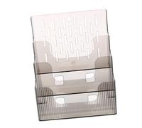 Mipcase Présentoir Brochure Transparent pour Documents et Flyers Support Murale Bureau Rangement Compact pour Bureau Hôtel et Étude