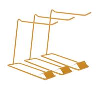 Mipcase Présentoir Pour Manucure Porte-échantillons Vernis 3 Pièces Support En Fer Doré Taille Moyenne Pour Professionnels Salons De Beauté Et Nail Art Affichage Couleurs