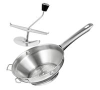 Mipcase Presse-purée Manuel En Acier Inoxydable Argenté, Léger Et Portable, Facile à Contrôler Poignée Antidérapante, Cuisine Et Repas En Famille, Ustensile Simple