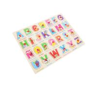 Mipcase Puzzle Bois Éducatif pour Tout Petits Jeu Apprentissage de Espagnol avec Planche Colorée Développement Motricité Capacités Observation