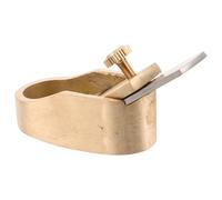 Mipcase Rabot à Pouce Miniature en Laiton pour Violon Lame de 18 MM Rabot à Fond Plat pour Travail du Bois Outil de Lutherie Précis pour Instruments à Cordes Portable et Polyvalent