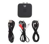 Mipcase Récepteur Audio sans Fil 5.0 NFC pour Voiture Et Maison, Adaptateur Audio Compact 10m Portée, Double Sortie 3,5 Mm Et RCA, Amplificateur Haut-Parleur Portable Bleu