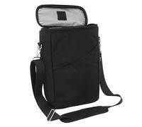 Mipcase Refroidisseur de vin fourre-Tout Plus Frais Transporteur de vin à vin pour Le Voyage Porte- d'épicerie de Bouteille à vin Tissu Oxford Black