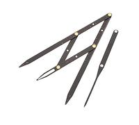 Mipcase Règle à Sourcils En Acier Inoxydable Noir 1 Pc Réglable Pour Mesure Précise Des Sourcils Outil De Positionnement Maquillage