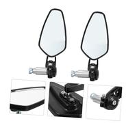 Mipcase Rétroviseurs Latéraux Alliage Aluminium Embouts Guidon Rotatifs Verre Large pour et Scooter