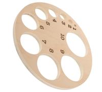 Mipcase Roue de Dilatation Cervicale en Bois 30 CM Modèle Pédagogique Creux sans Texte pour Cours de Préparation à L'Accouchement Outil Éducatif Solide pour Étudiants Sage-Femmes et
