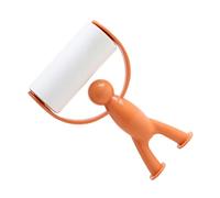Mipcase Rouleau Cheveux Autocollant Épilateur pour Poils d'animaux pour Voiture Produits pour Chiens Épilateur pour Animaux De Compagnie Brosse à Poils d'animaux Orange Plastique