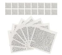 Mipcase Rouleau de Mezouza Casher Hébraïque 40 Pièces - Parchemin de Bénédiction pour Porte en Hébreu, Décoration Murale Juive pour Maison et Porche, Présent Traditionnel pour Fêtes