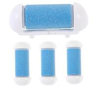 Mipcase Rouleaux de Remplacement Pédicure 4 Pièces Têtes Exfoliantes pour Pieds Installation Facile Surface Grossière Contrôlée pour Enlever Callosités et Peaux Sèches Entretien Régulier