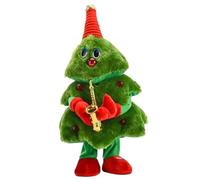 Mipcase Sapin de Noël décorations Peluche animée Arbre de noël Qui Parle Enfants Ornement Christmas Tree Xmas Tree plushies poupée Arbre décoratif poupée d'arbre électrique Plastique Green