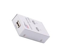 Mipcase Sélecteur USB 2.0 Partage d'Imprimante Automatique pour 2 Ordinateurs Commutateur Solide pour Scanner et Imprimante d'Espace Compatible pour Bureaux et Maison sans Câble