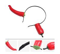 Mipcase Serrage-tête De Fête En Mousse Piment Rouge, Taille Adulte, Coiffure Amusante Pour Adultes, Accessoire Cheveux Original Pour Soirées Et Cosplay