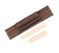 Mipcase Set 3 Pièces Chevalet, Sillet et Selle en Bois Marron pour Ukulélé, Accessoire Facile à Utiliser pour Remplacement et Réparation Rapide