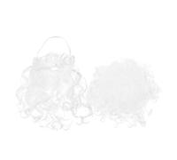 Mipcase Set Accessoires Costume Père Barbe et Perruque Blanche Confortables et Durables pour Fêtes de Cosplay et Animations Familiales