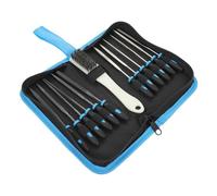 Mipcase Set de Acier pour Sculpture sur Polissage avec Poignée Ergonomique Outil Portable pour Bricolage et Atelier