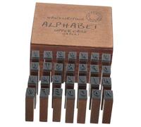 Mipcase Set de Bois Rétro Alphabet Cursives Scrapbooking DIY et Pratiques pour Cartes et Loisirs Créatifs