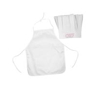 Mipcase Set de Costume Chef pour Garçon Fille Fille Mois Tablier et Chapeau Doux et Confortable pour Photos de Naissance et Occasions Spéciales