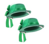 Mipcase Set de Épingles à Cheveux Vertes Forme de Chapeau pour Fête Saint Patrick Accessoires Festifs Durables avec Noeud Tulle pour Ambiance de