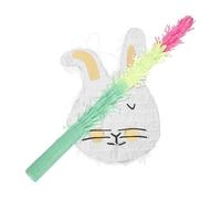 Mipcase Set de Pinata Lapin de Pâques Décoration Festive Réutilisable pour Fête Danniversaire Garçon Fille Accessoire Compact Au Design et Ambiance Printanière
