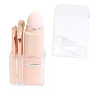 Mipcase Set de Pinceaux Maquillage avec Éponge Poudrière Outils Cosmétiques Portables Multifonctionnels pour Fond de Teint Blush Estompage Contouring