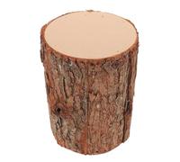 Mipcase Socle Décoratif en Souche d'arbre Réaliste en Bois 15 CM Diamètre X 20 CM Hauteur Porte-Bougie Chauffe-Plat Rustique pour Décoration Mariage Champêtre et Accessoires Photo DIY