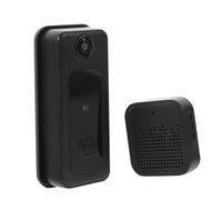 Mipcase sonnette intelligente Wifi vidéo porte Caméra sonnette sans fil intelligente sabells sans fil carillon de sonnette sans fil sonnette avec écran d'affichage Plastique Noir