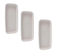 Mipcase Soucoupes Rectangulaires pour Pots de Fleurs 3 Pièces en Plastique | Fond Plat Antidérapant, Usage Intérieur et Terrasse, pour Jardinières, Semis, Protection du Sol