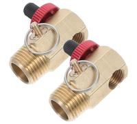 Mipcase Soupape de Décharge en Laiton 1/2 X 1/4 Npt pour Compresseur D'air Portatif, Vanne D'arrêt de Sécurité et Orifice de Remplissage pour Réservoir D'air, Accessoire Industriel