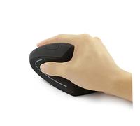 Mipcase Souris Ergonomique sans Fil Verticale Multifonction 6 Touches USB pour PC et Portable Design Original Noir Usage Bureau Télétravail avec 3 Niveaux Dpi Réglables