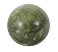 Mipcase Sphère en Jade Naturel pour Décoration de Bureau et Contemplation, Pierre de Cristal Verte Élégante et Apaisante, Ornement Feng Shui pour Harmonie et Sérénité