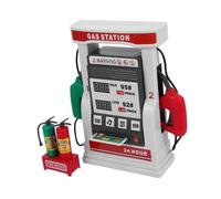 Mipcase Station Essence pour Garçon Fille avec Fonction Compteuse Réaliste Double Pompe Auto-Service Carte Interactive à Voix Modèle Éducatif Multifonction Matériau de Table