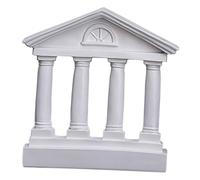 Mipcase Statue de Temple Style Romain Résine Sculpture de Bâtiment Ancien pour Décoration Maison et Bureau Modèle Architectural Grec Antique Élégant