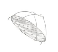 Mipcase Steaming Plate Acier Inoxydable pour Friteuse à Air Plateau Vapeur avec Poignées Accessoire de Cuisson Polyvalent pour Poissons Crustacés et Dim Sum Facile à Nettoyer et