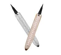 Mipcase Stylo Eye-liner Auto-adhésif Argenté Waterproof et Séchage Rapide Faux Cils Intégrés, 2 Pièces pour Maquillage Créatif et Élégant des Yeux