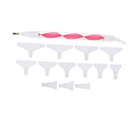Mipcase Stylo Pointillage Diamanté Têtes Courbé Droit pour Peinture et Ongles DIY Outil Pratique pour Art et Nail Art Adapté Débutants et Artistes