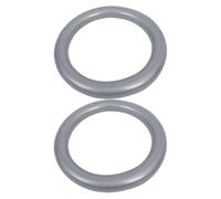 Mipcase Support Antidérapant pour Ballon de Yoga 60 Cm - Socle Renforcé Gris 2 Pcs pour Chaise Ballon de Fitness et - Base Stable pour Exercices D'équilibre Pilates et Bureau