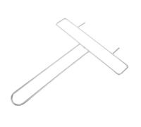 Mipcase Support de Lanterne Poulet Serrage Support à brochettes Vertical Cuisson élévateur Poisson volaille Accessoire Bacon Rail fumée Corbeille Acier Inoxydable Silver