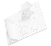 Mipcase Support de Rangement Mural sans Perçage Étagère Pegboard Adhésive Multifonction pour Organiser Clés Photos et Petits Objets à Fixer sur Carrelage Kit Combinable pour Maison et