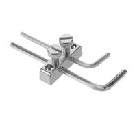 Mipcase Support Métallique pour Chevalet et Clé Hexagonale, Outil de Réparation Guitare Électrique à Fixer Tête, Adapté Guitares et Basses, Accessoire pour Usage en Atelier