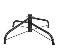 Mipcase Support pour Sapin de Noël Artificiel en Métal Noir, 40 CM | Montage Facile, Trois Vis de Fixation, Pieds Pliables Embouts Protecteurs, pour Arbres PVC