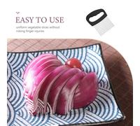 Mipcase Support pour Trancheuse à Oignons en Acier Inoxydable 304 Grand Modèle 16 Aiguilles Outil Multifonction pour Couper Tomates Citrons Œufs et Pommes de Terre Aide à la Découpe