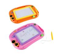 Mipcase Tableau à Dessin Magnétique Coloré pour Garçon et Filles Ardoise Effaçable en Plastique Orange Éducatif pour Dessiner Écrire et Développer la Coordination Œil-Main