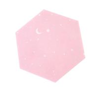 Mipcase Tableau D'affichage Décoratif Tableau en Feutre Hexagonal 11x19x22cm Rose pour Chambre et Message Board