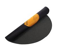 Mipcase Tapis de Musique antidérapant Rond inspiré des disques vinyles en Polyester Noir, Style rétro Vintage Disco, résistant à l'usure, pour Music Room et Living Room